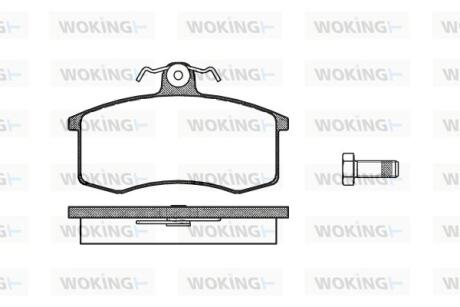 Гальмівні колодки WOKING P3213.00
