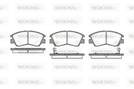 Колодки гальмівні WOKING P3753.02