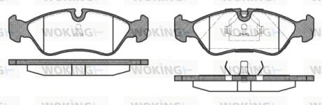 Колодки тормозные дисковые WOKING P3863.10
