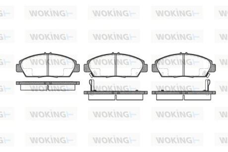 Колодки гальмівні WOKING P5063.02