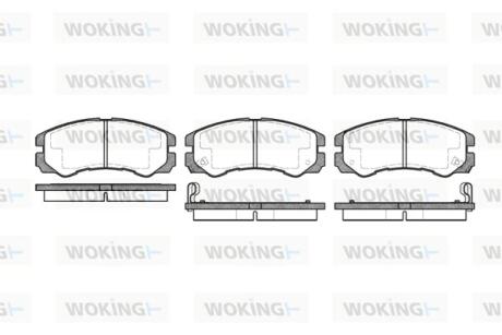 Колодки гальмівні WOKING P5253.02