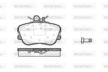 Колодки гальмівні передні WOKING P5453.00