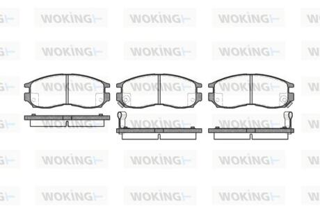 Колодки гальмівні WOKING P5603.02
