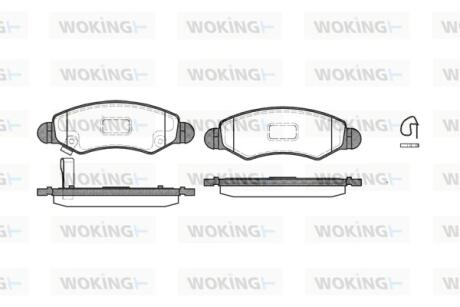 Колодки гальмівні WOKING P6023.21