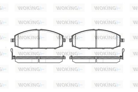 Колодки тормозные WOKING P6113.04