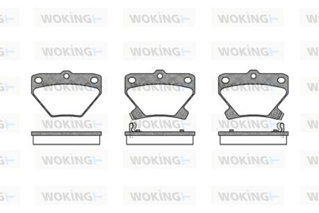 Колодки гальмівні WOKING P6413.02