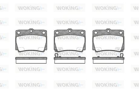 Колодки тормозные WOKING P6503.02