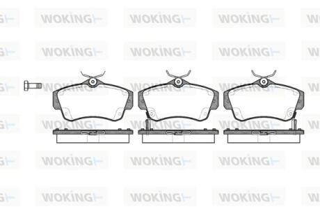 Колодки гальмівні WOKING P6533.02