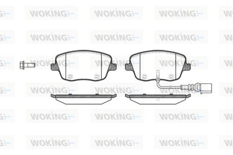 Колодки гальмівні WOKING P6753.01