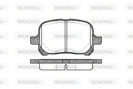 Колодки гальмівні WOKING P7213.00