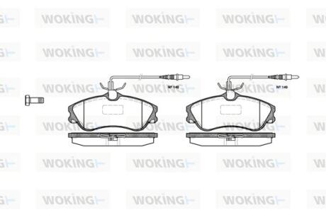 Колодки гальмівні WOKING P7343.04