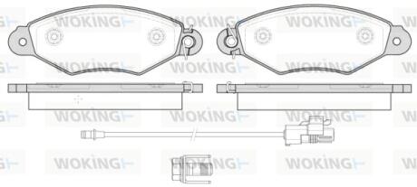 Колодки гальмівні WOKING P7433.30