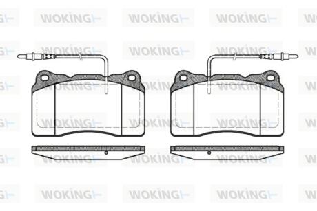 Колодки гальмівні WOKING P7663.14