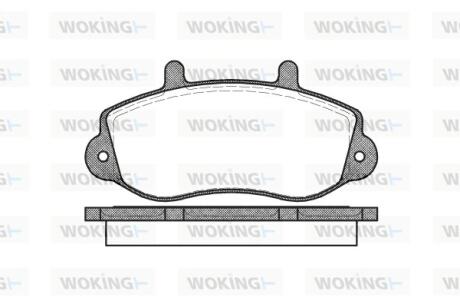 Колодки гальмівні WOKING P7773.00