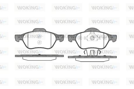 Колодки тормозные дисковые WOKING P8623.00