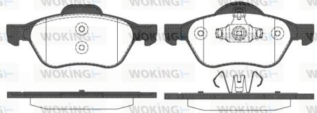 Колодки тормозные дисковые WOKING P8623.10
