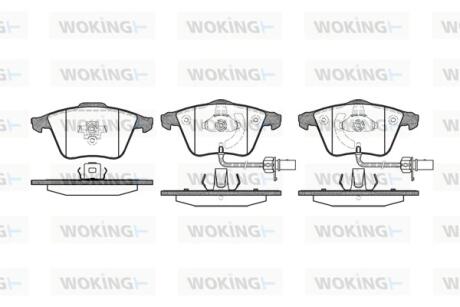 Гальмівні колодки WOKING P8643.12