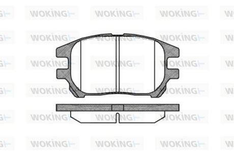 Колодки гальмівні WOKING P8723.00
