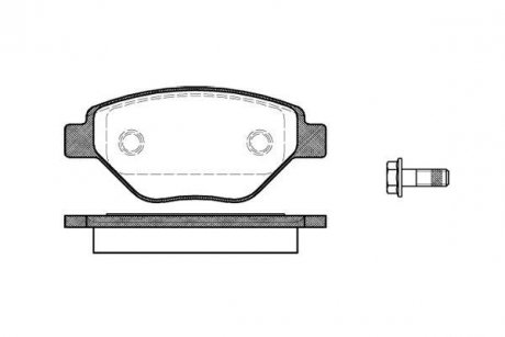 Колодки гальмівні дискові передні Renault Megane ii 1.4 02-11,Renault Megane i WOKING P877300 (фото 1)