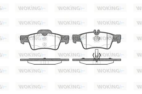 Колодки задние, W211/212/220/221 WOKING P8913.00
