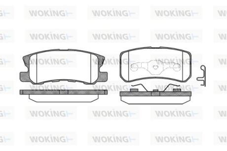Колодки тормозные WOKING P9033.02