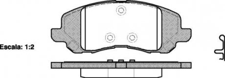 Колодки гальмівні дисковые Mitsubishi ASX 10> / Dodge Caliber Avenger / перед (P WOKING P904320 (фото 1)