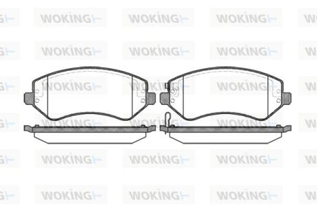 Колодки гальмівні WOKING P9073.02
