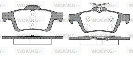 Колодки зад. (дисковые) WOKING P9423.70