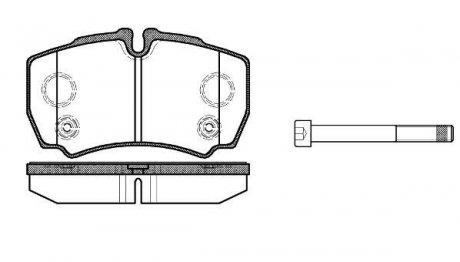 Колодки гальмівні дисковые Ford Tranzit 06>13 / задн (P9493.10) WOKING P949310 (фото 1)