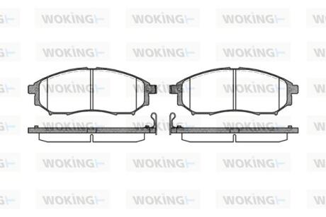Колодки тормозные WOKING P9523.14