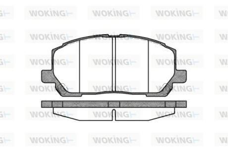 Колодки гальмівні WOKING P9553.00