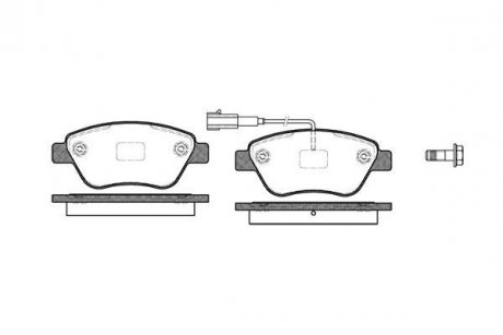 Колодки тормозные дисковые передние Citroen Nemo 1.4 08-,Citroen Nemo 1.4 09- (P WOKING P958311