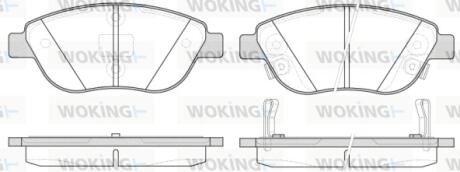 Колодки гальмівні WOKING P9593.32