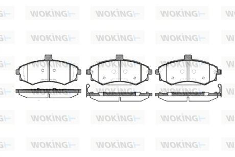 Колодки гальмівні WOKING P9933.02