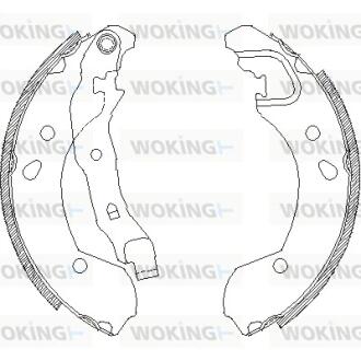 Колодки тормозные барабанные WOKING Z4168.00