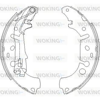 Колодки задние, (бараб.) 08- WOKING Z4192.00
