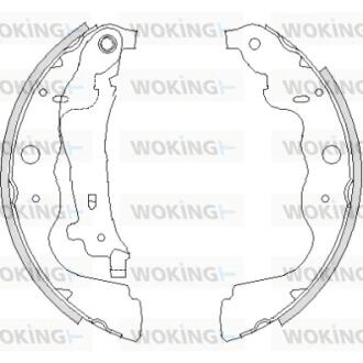 Гальмівні колодки задн. Captur/Citan W415/Clio/Dokker/Duster (12-21) WOKING Z4237.00