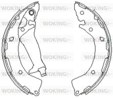 Колодки гальмівні барабанні WOKING Z4248.00
