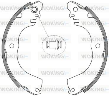 Колодки тормозные барабанные WOKING Z4257.00