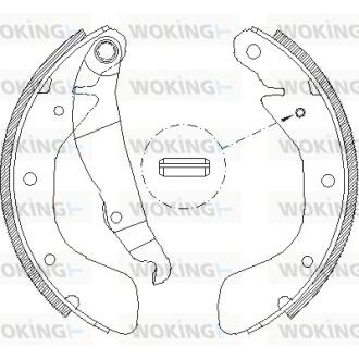Колодки тормозные барабанные WOKING Z4398.00