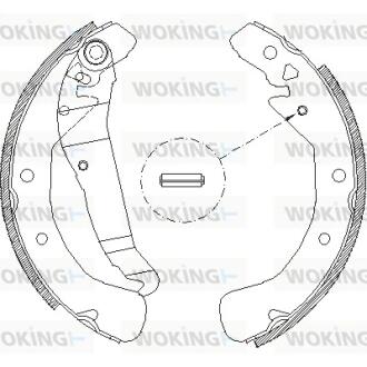 Колодки задние, (бараб.) 94- WOKING Z4422.00