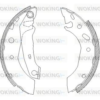 Колодки тормозные WOKING Z4507.01