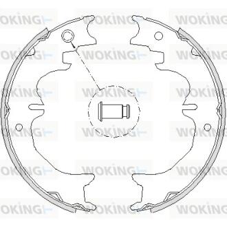 Колодки гальмівні барабанні WOKING Z4727.00