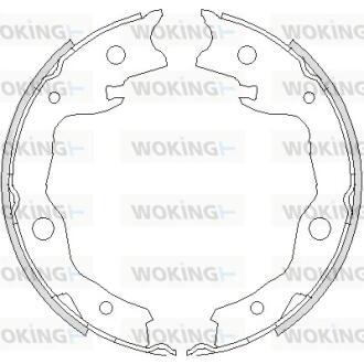 Колодки тормозные барабанные WOKING Z4752.00