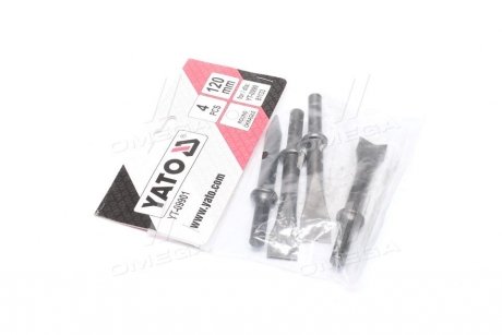 Набір із 4 зубил для пневмомолотка YATO YT-09901 (фото 1)