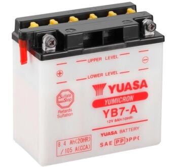 МОТО 12V 8,4Ah YuMicron Battery YB7-A (співзаряджень) YUASA YB7A
