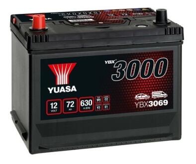 " 12V 72Ah SMF Battery Japan (1)" YUASA YBX3069