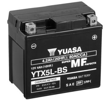 МОТО 12V 4Ah MF VRLA Battery AGM YTX5L-BS(сухозаряжений) YUASA YTX5LBS