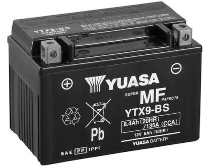 МОТО 12V 8Ah MF VRLA Battery YTX9-BS (сухозаряжений) YUASA YTX9BS