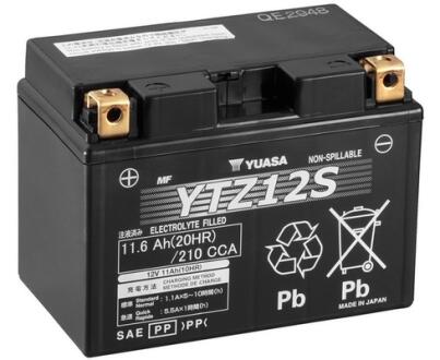"МОТО 12V 11,6Ah High Performance MF VRLA Battery (GEL)" YUASA YTZ12S